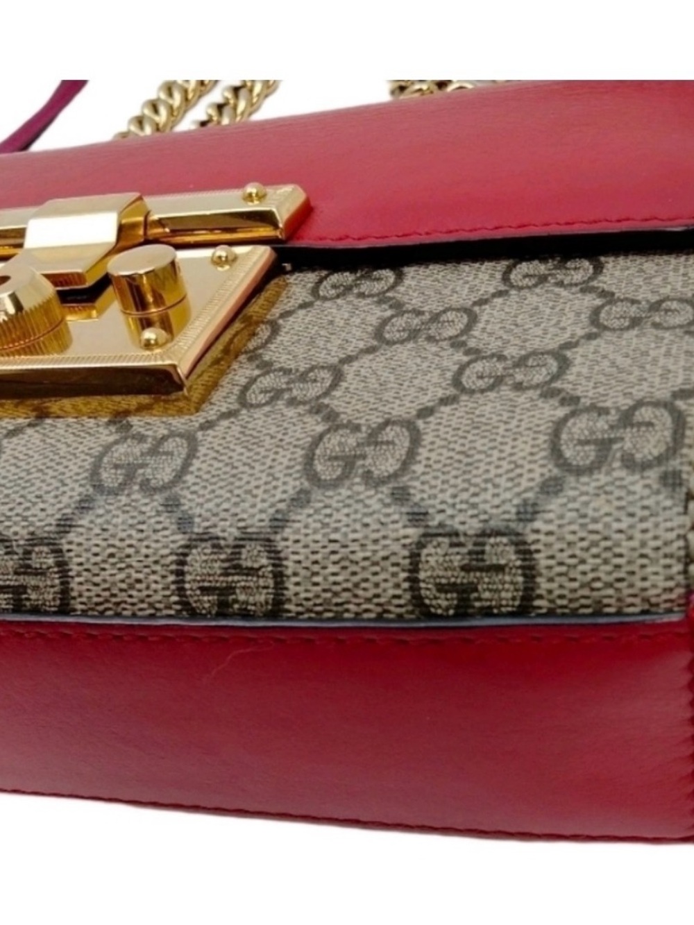Gucci 🌹Padlock Small GG Supreme Shoulder Bag -Excellent condition - Picture 9 of 14